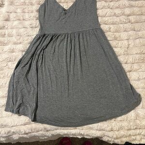 Carpe Diem Gray Sleeveless Dress with Pockets!!
